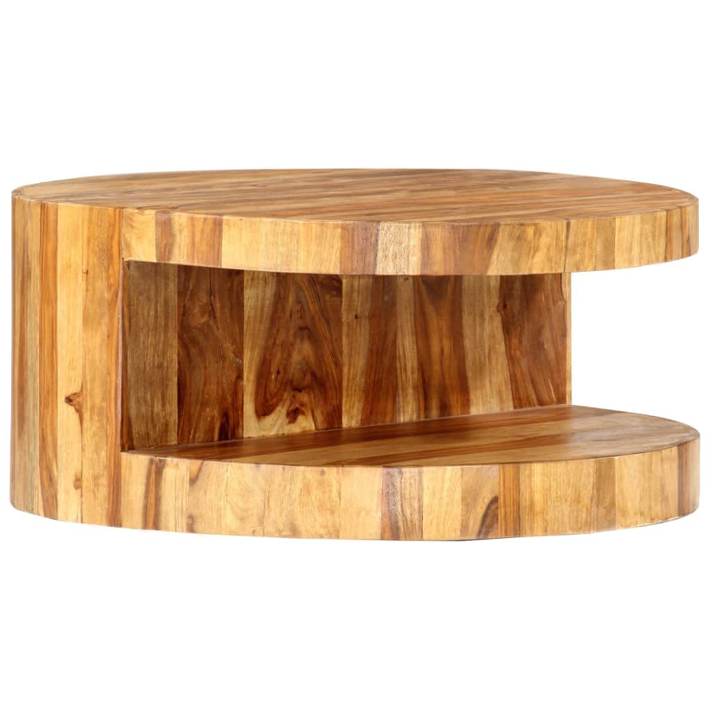 Round Coffee Table Solid Sheesham Wood P36791