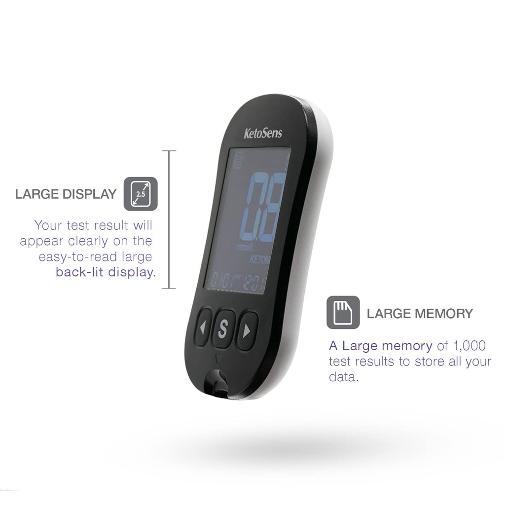 Blood Ketone Monitoring Starter Kit with 10 Test Strips F922313