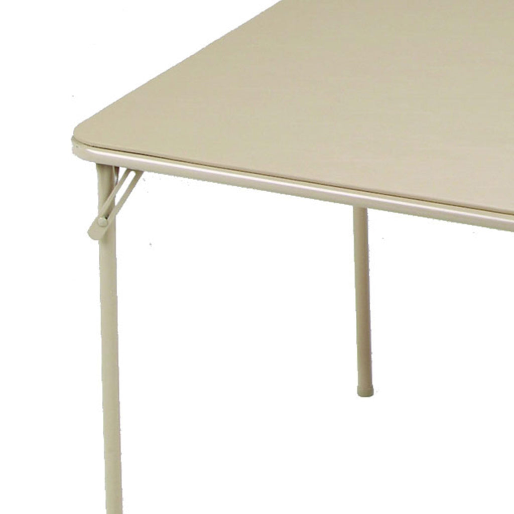 Buff Tan Square Folding Card Table O154867