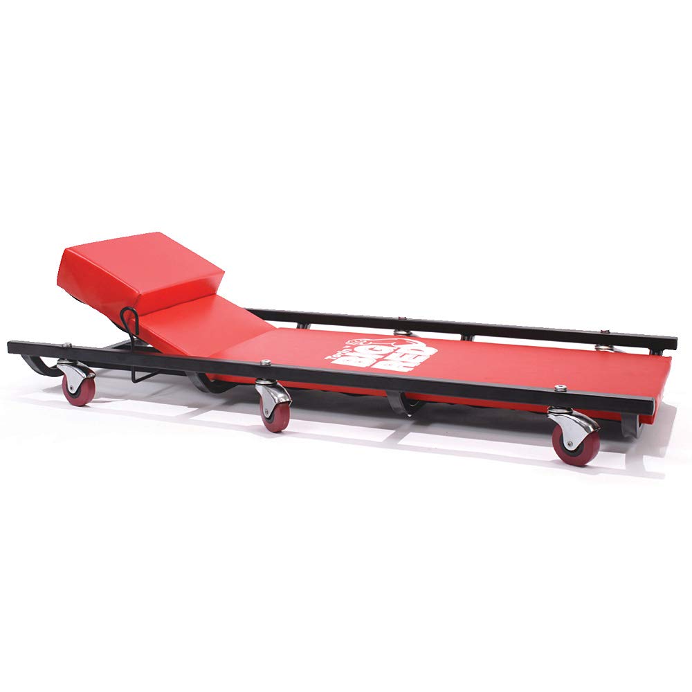 Rolling Garage Creeper with Adjustable Headrest and 6 Casters T5457