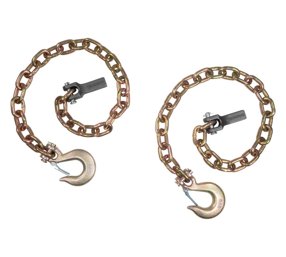 4 Pack 36 inch Grade 70 Trailer Safety Chain with Clevis Snap Hook G762035