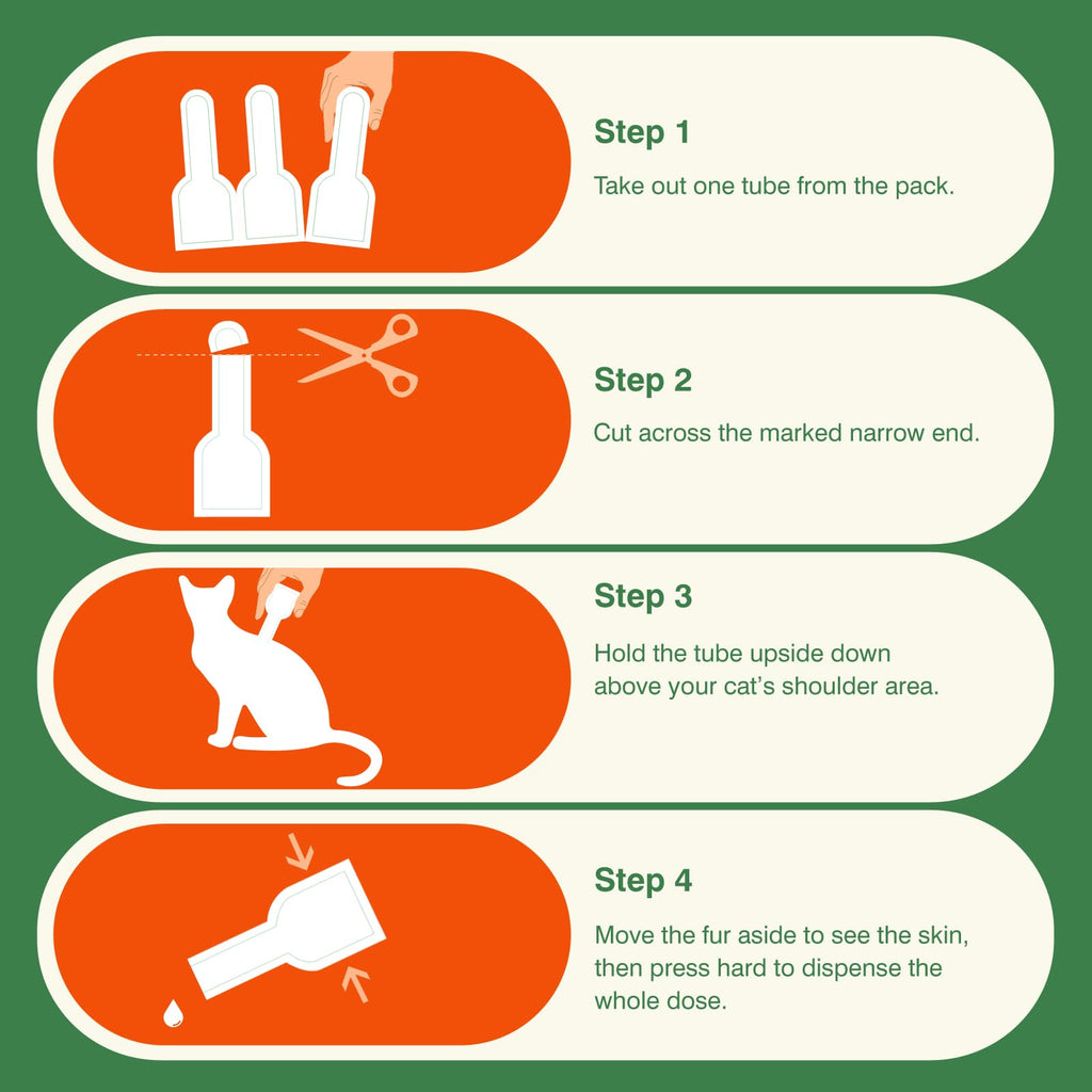 6 Pack Flea and Tick Prevention for Cats F33109