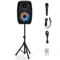 Portable 15" 1500W 2-Way Bluetooth PA Speaker System Set with Stand D842087