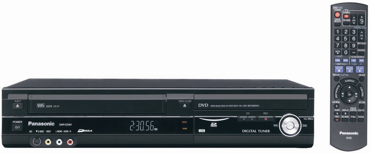 1080p Upconverting VHS DVD Recorder with Built In Tuner Y41350