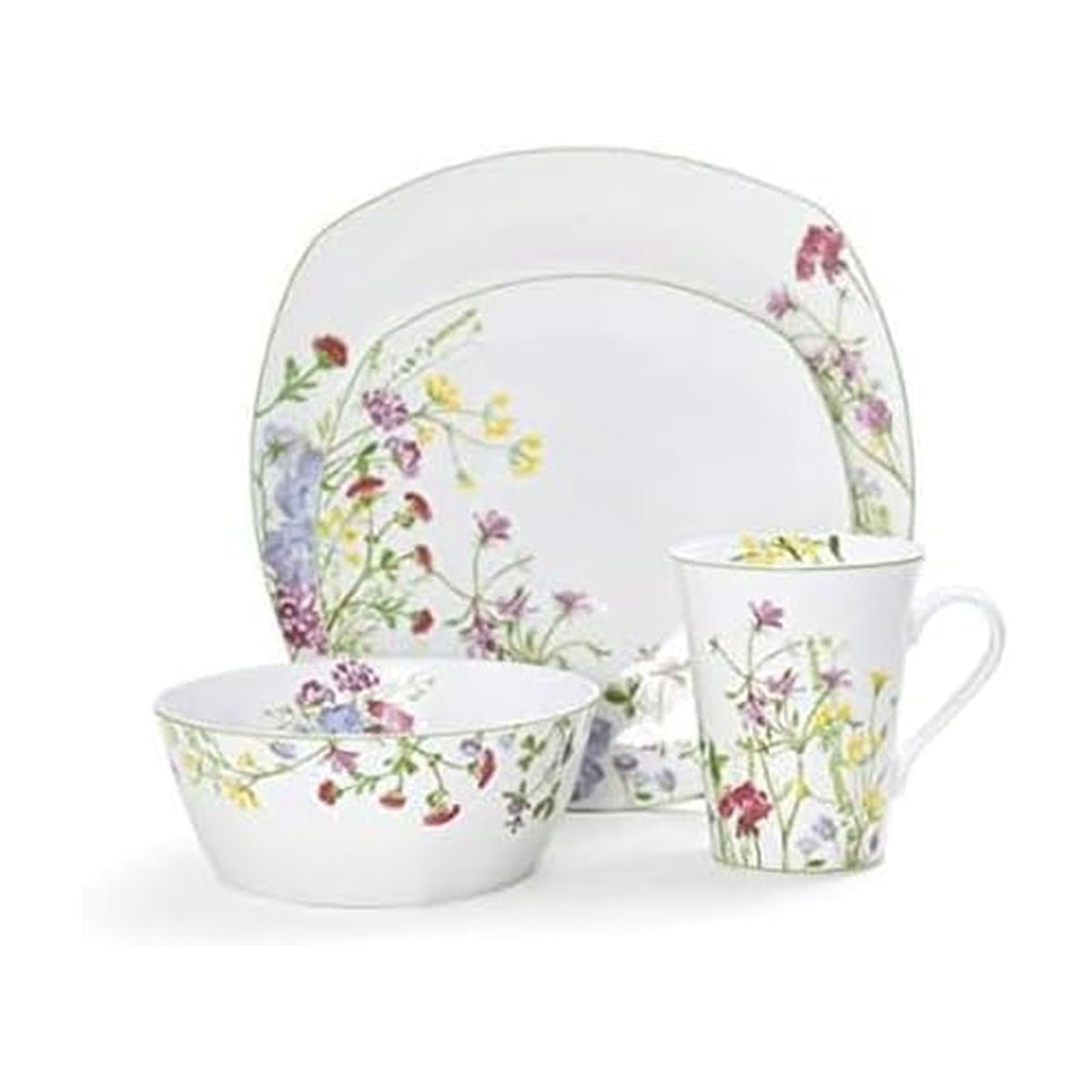 16-Piece Bone China Dinnerware Set Service for 4 K6010