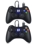 10ft Wired Controller with Upgraded Joystick, Double Shock, 2.5mm Audio Jack - 2 Pack B519