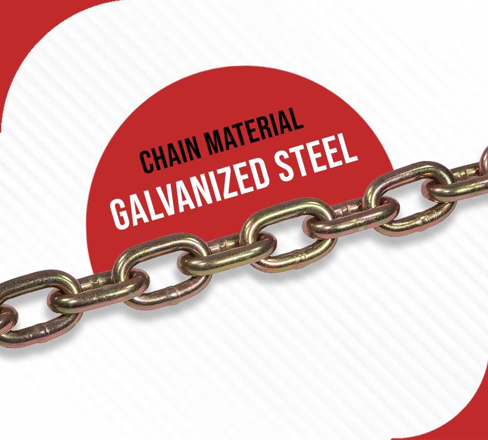 4 Pack 36 inch Grade 70 Trailer Safety Chain with Clevis Snap Hook G762035