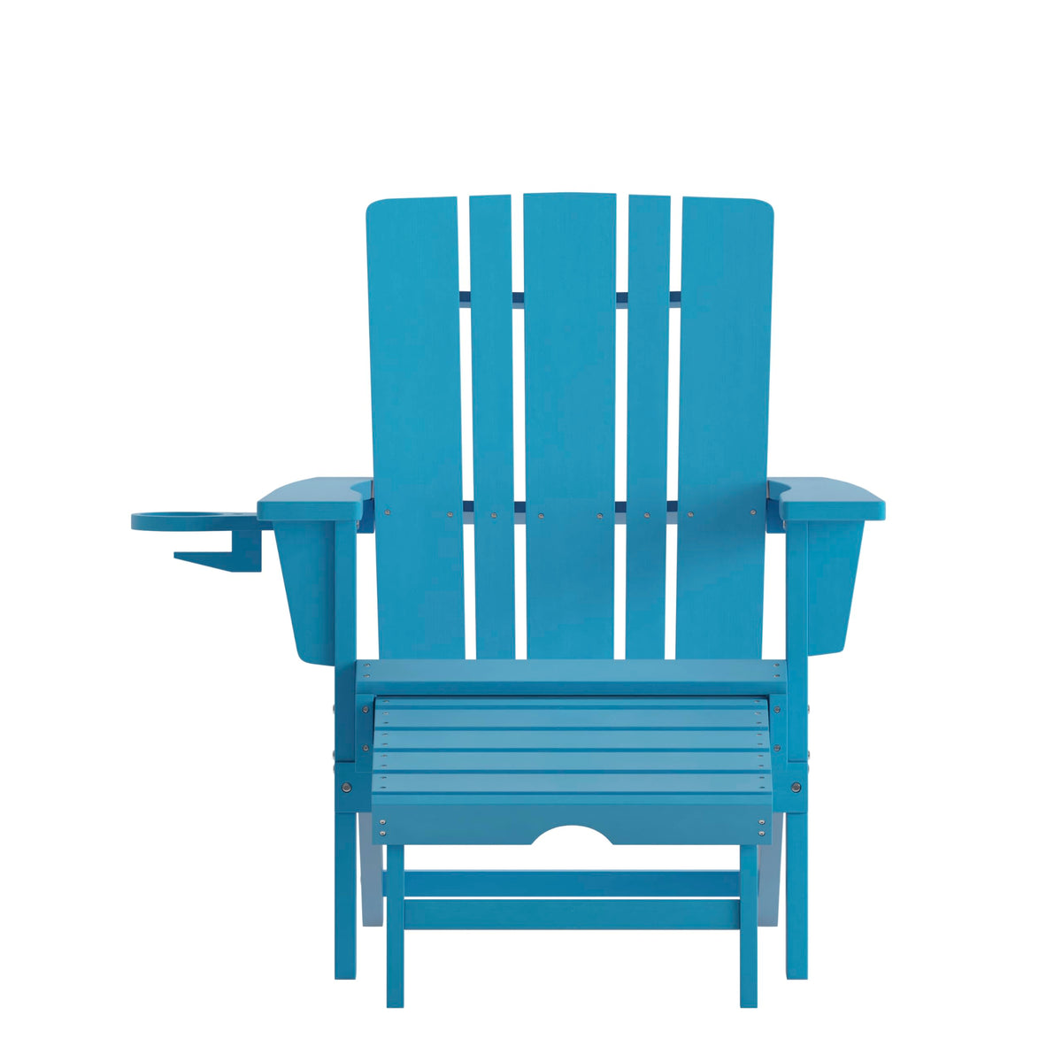 Blue Adirondack Lounge Chair with Ottoman E40192
