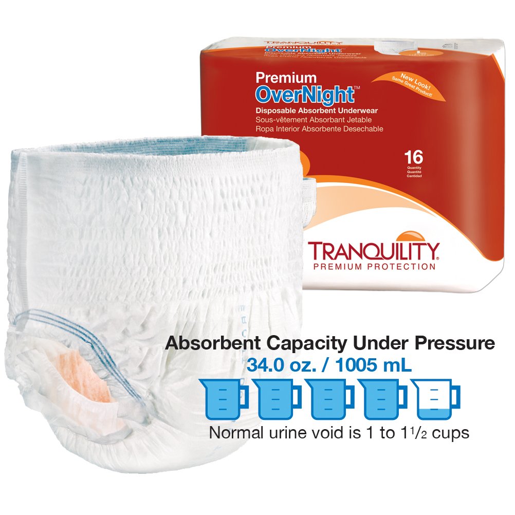 Overnight Absorbent Underwear L 16 ct M2627