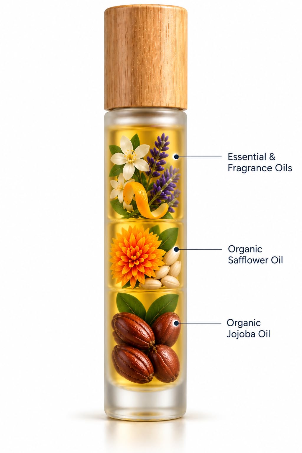 Perfume Roll On with Essential Oils, 10 ml Y1464