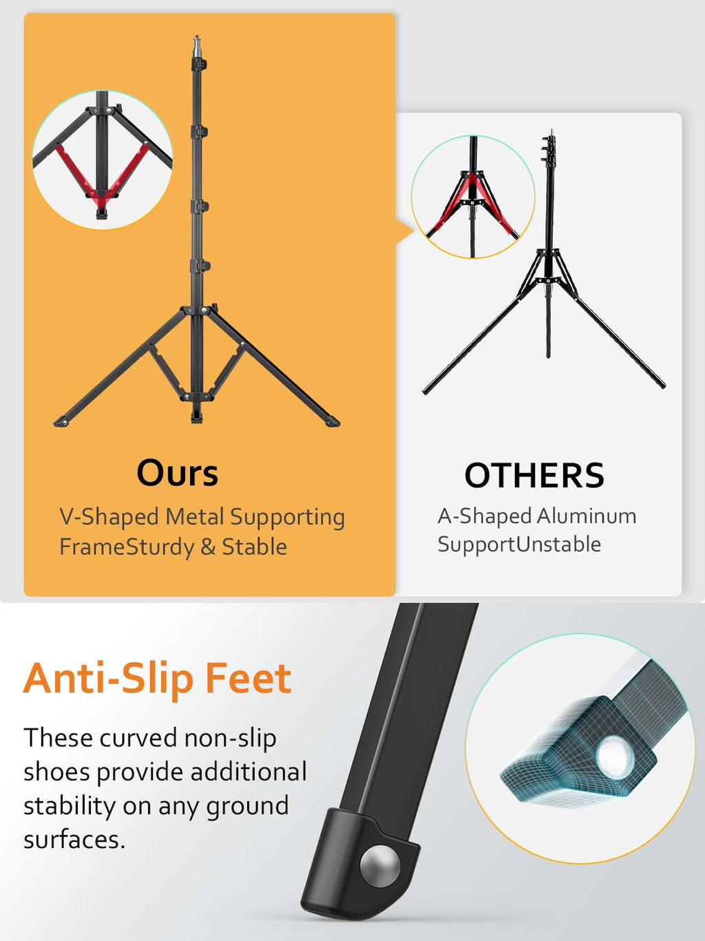 1.7M Aluminum Alloy Camera Tripod V45367