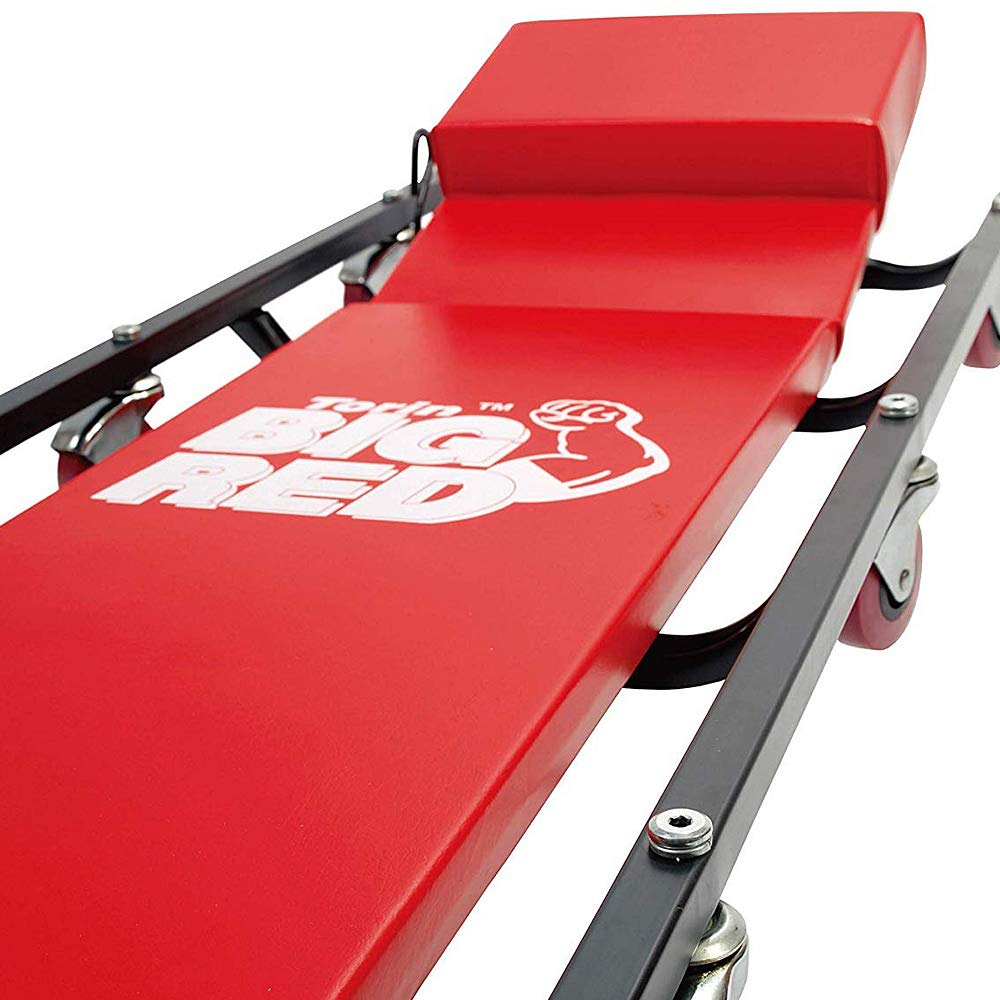 Rolling Garage Creeper with Adjustable Headrest and 6 Casters T5457