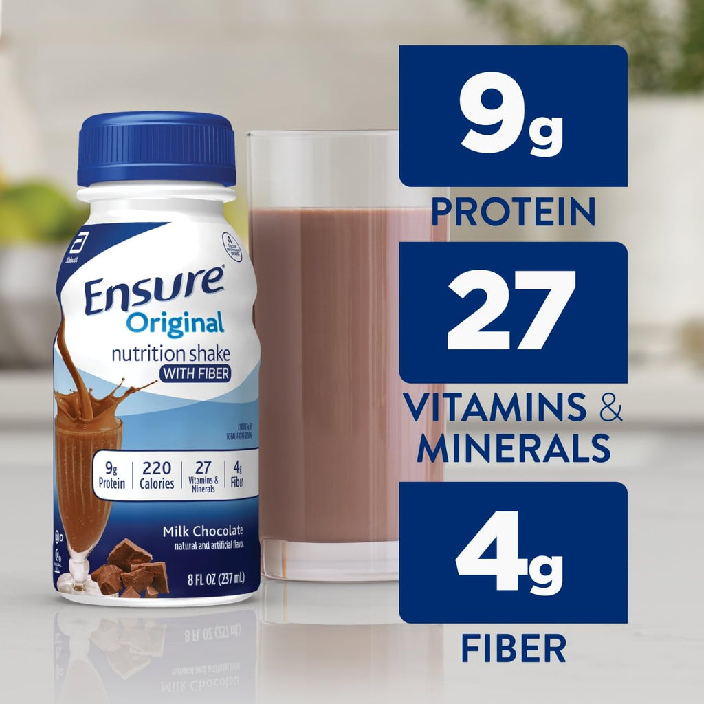 Milk Chocolate Nutrition Shake With Fiber, 24 Pack E802