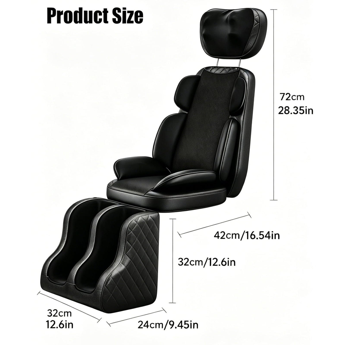 Heated Vibration Full Body Massage Mat I2756