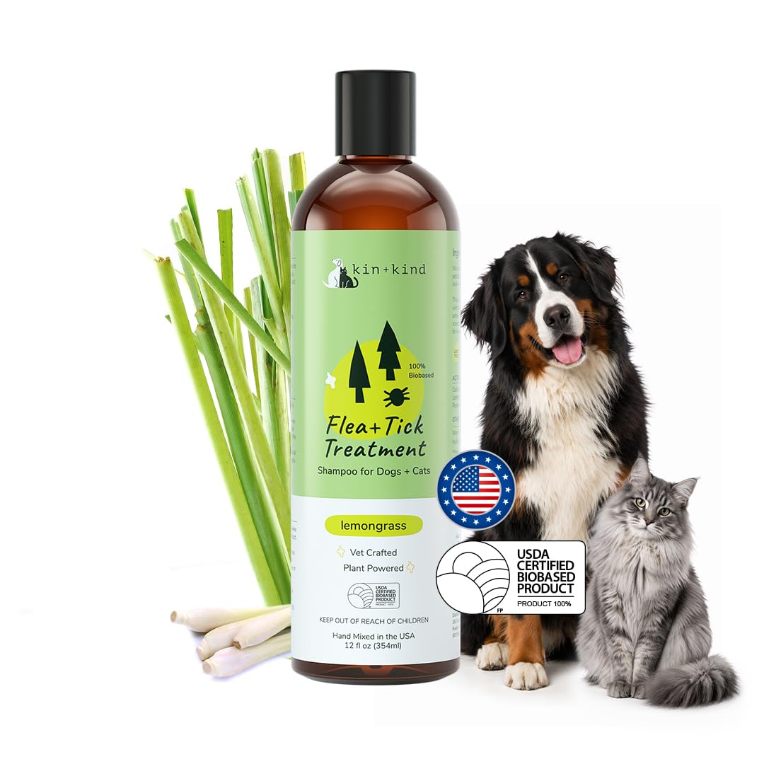 Lemongrass Flea & Tick Shampoo for Dogs & Cats 12 fl oz T572185
