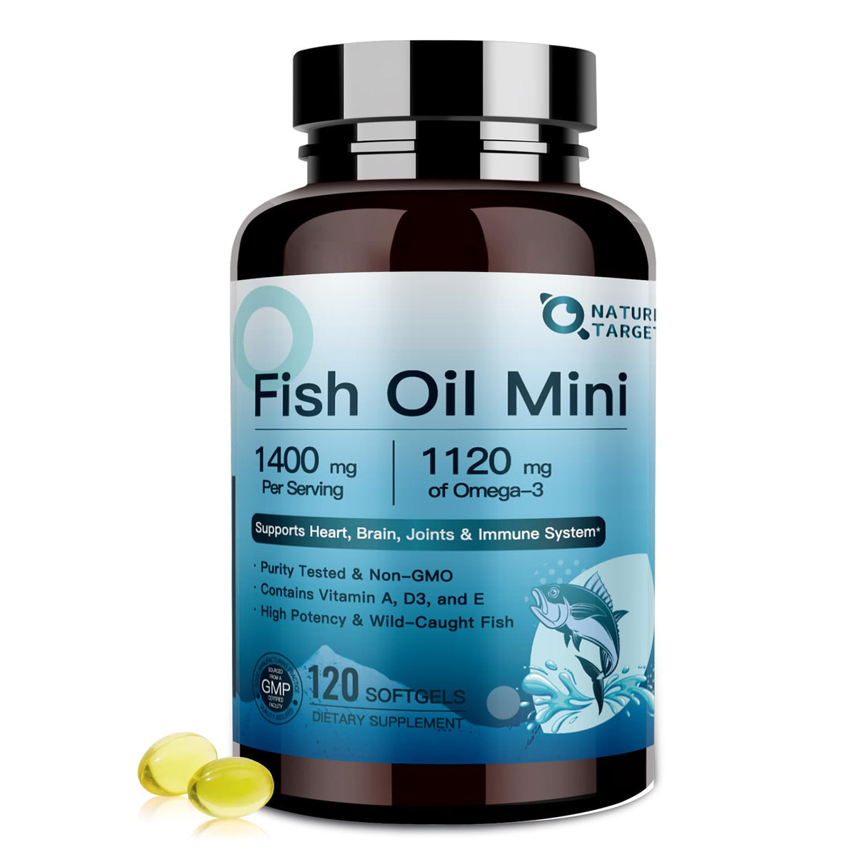 Fish Oil 1400 mg 120 Softgels Q61823