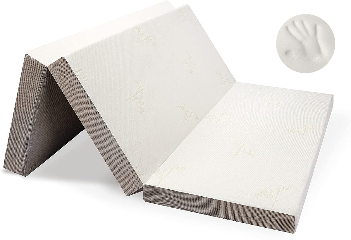 Queen Size 6 inch Memory Foam Trifold Mattress D720392