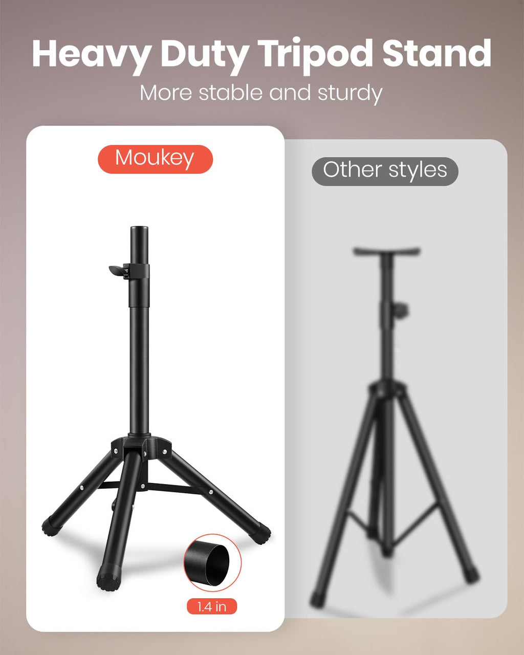 8 Inch Rechargeable Bluetooth PA System with Tripod Stands, Wired Mic K994