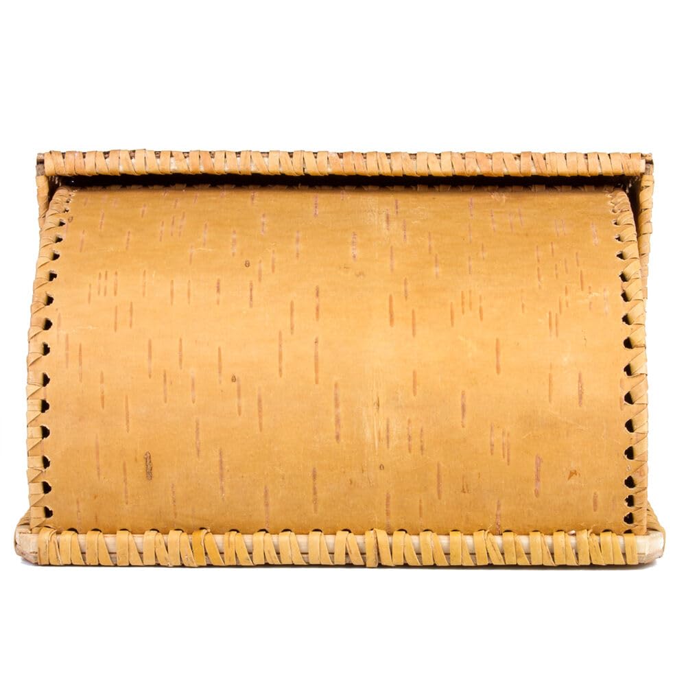 Birds Pattern Birch Bark Bread Box T67125