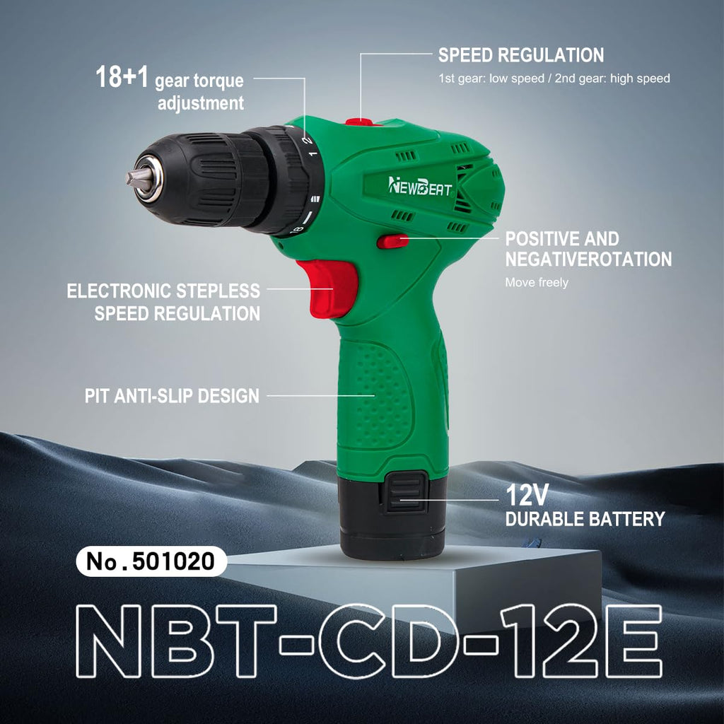 Cordless Drill Set 12V with Battery and Charger A279