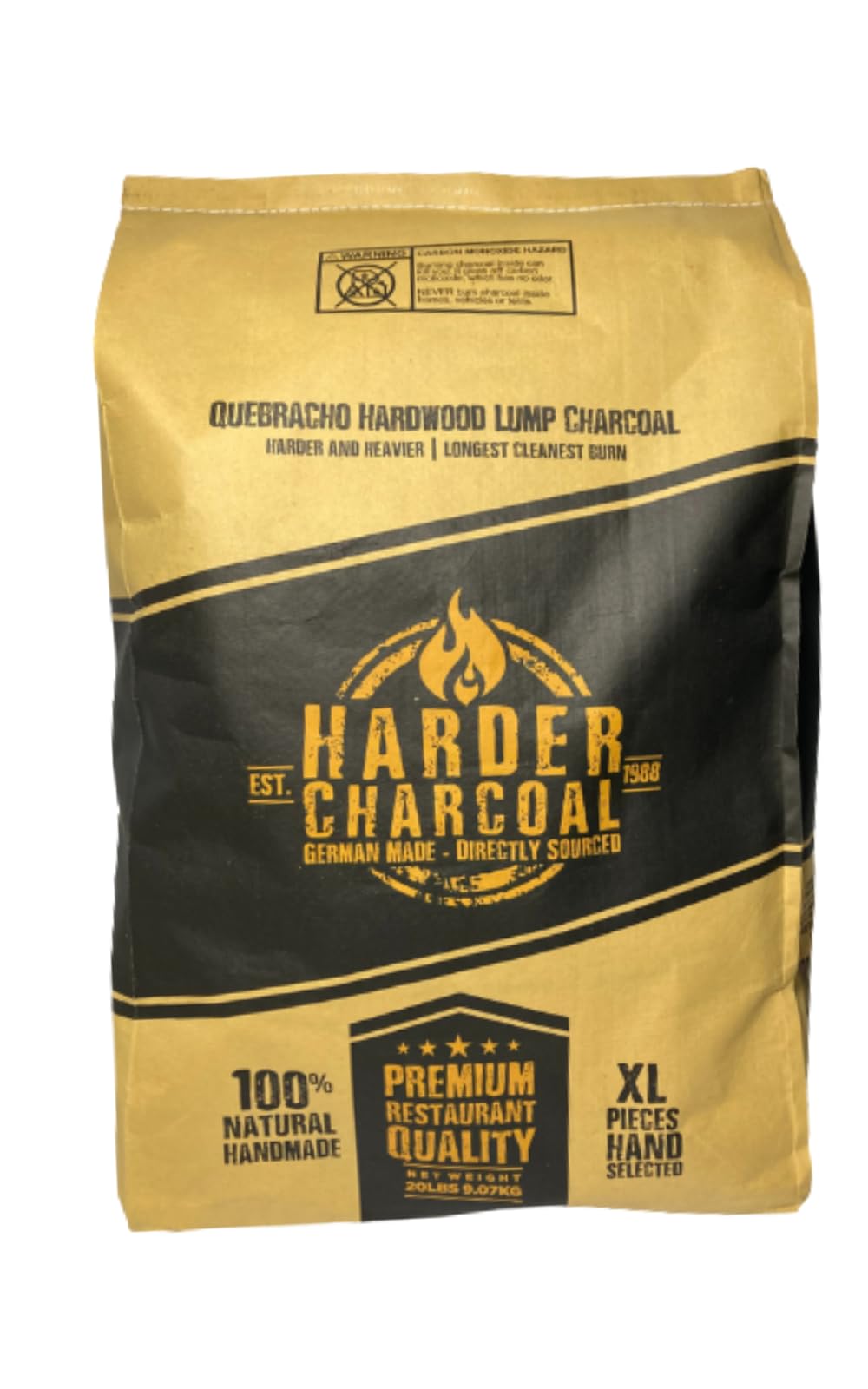 Extra Large Lump Charcoal White Quebracho Wood 33lb D65590