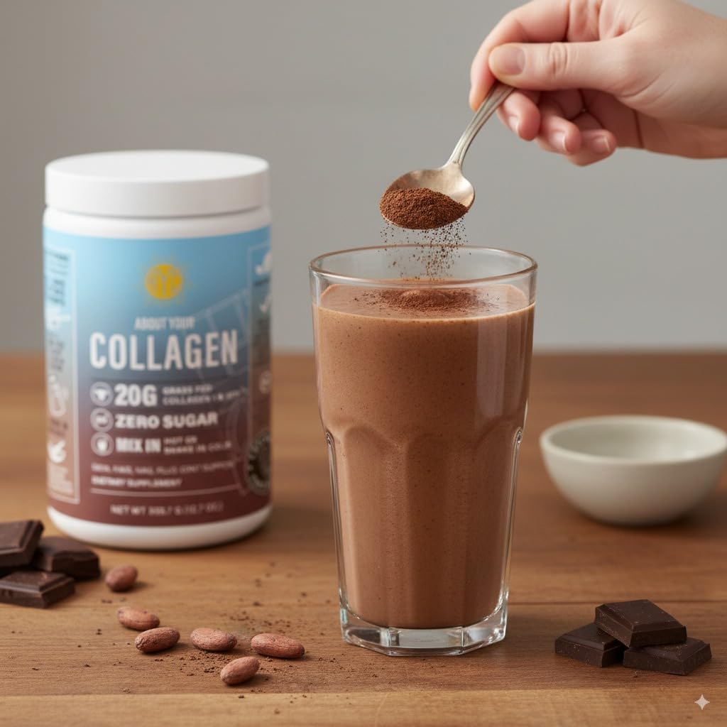 Chocolate Hydrolyzed Type 1&3 Collagen Peptides Powder A945