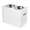 Raised Pet Feeding Storage Station D97236