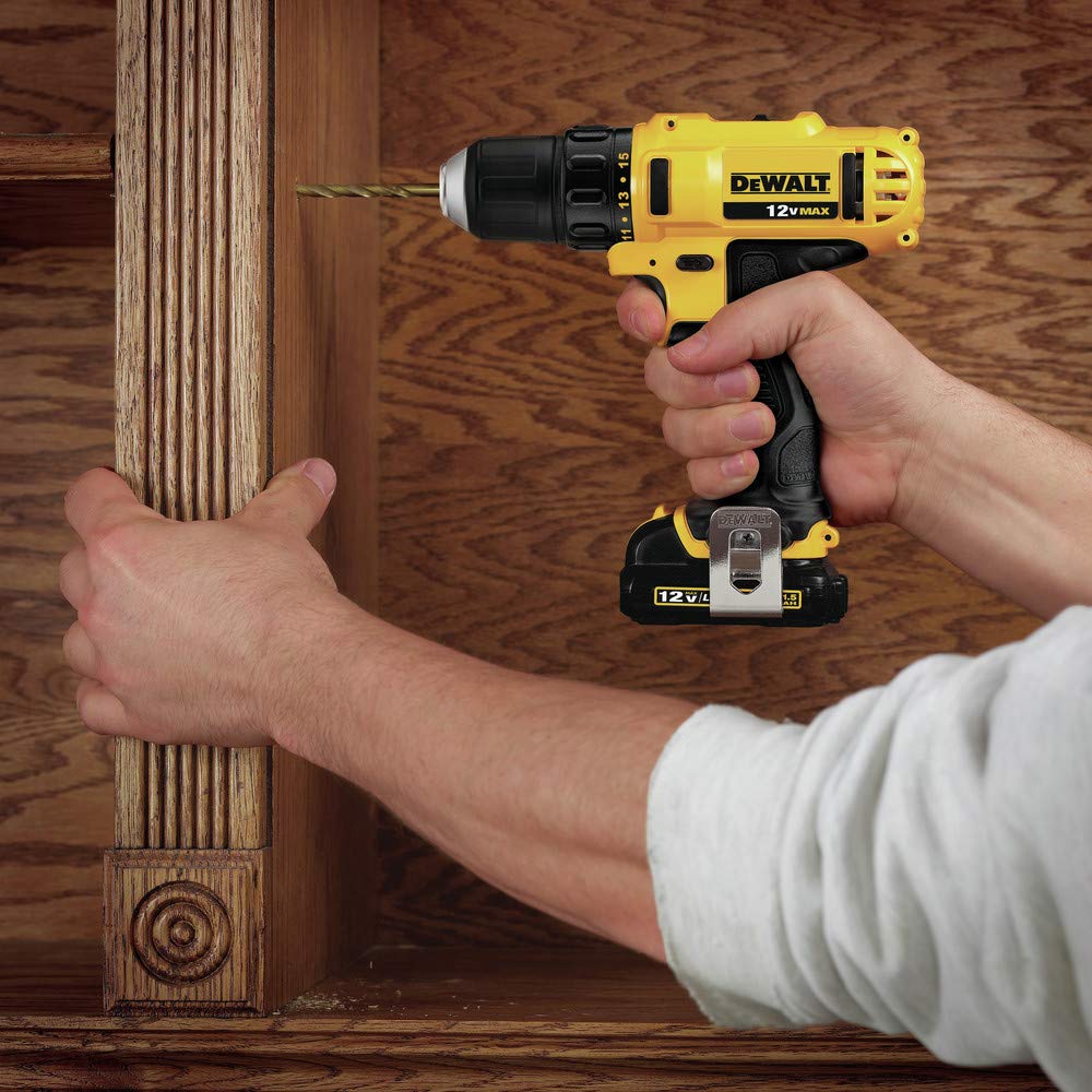 12V MAX 3/8 Inch Cordless Drill/Driver Kit with Battery and Charger O34276