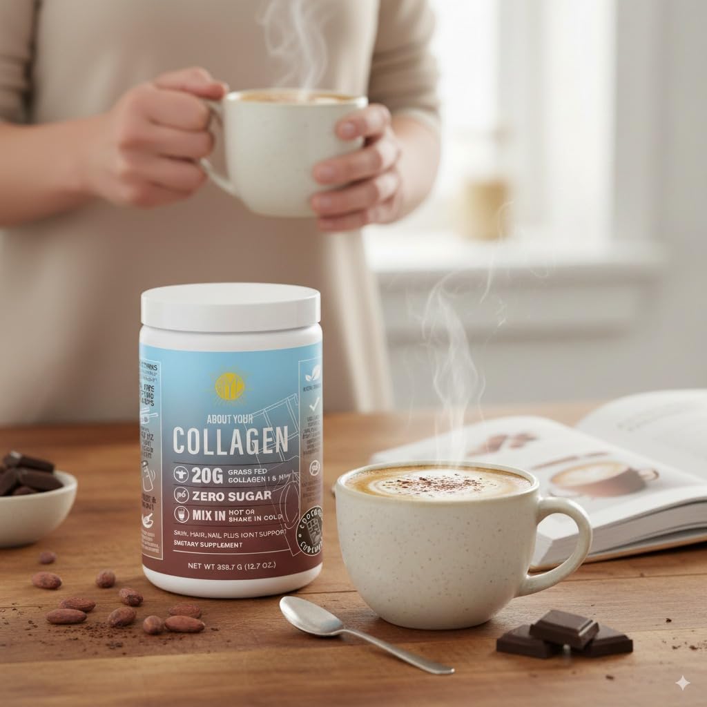 Chocolate Hydrolyzed Type 1&3 Collagen Peptides Powder A945