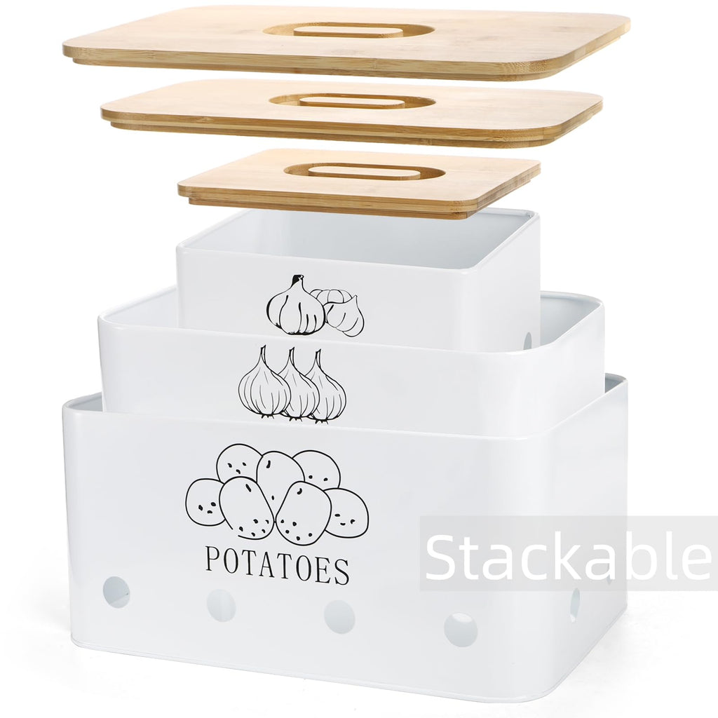 3 Pack Potato Onion Garlic Storage Set U874768