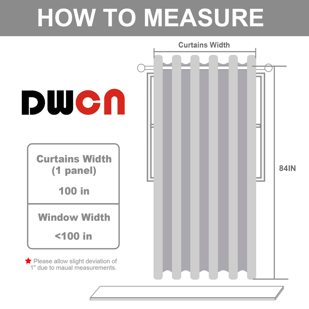 Dark Grey Thermal Blackout Room Divider Curtain Panel T921749
