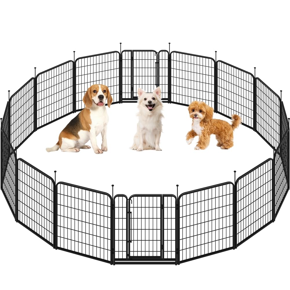 32 Inch 16 Panels Heavy Duty Dog Playpen Y473