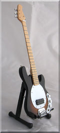 Miniature Bass Guitar Black Wood U66458