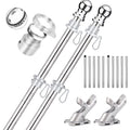 2 Pack 6 ft 1 inch Flag Poles G183776