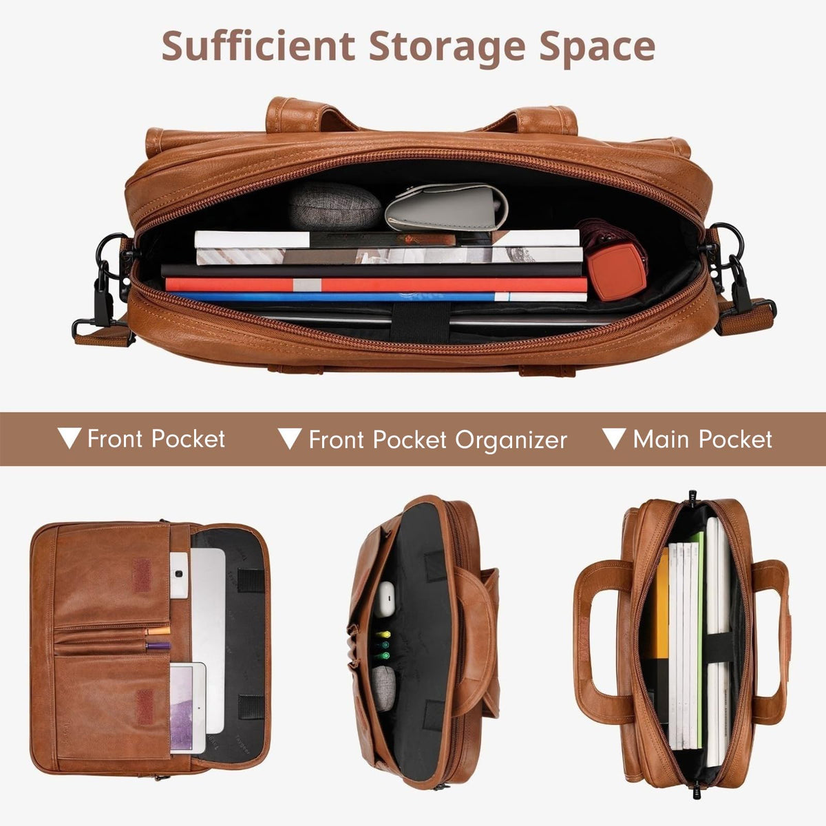 Leather 15.6 Inch Laptop Bag N5787