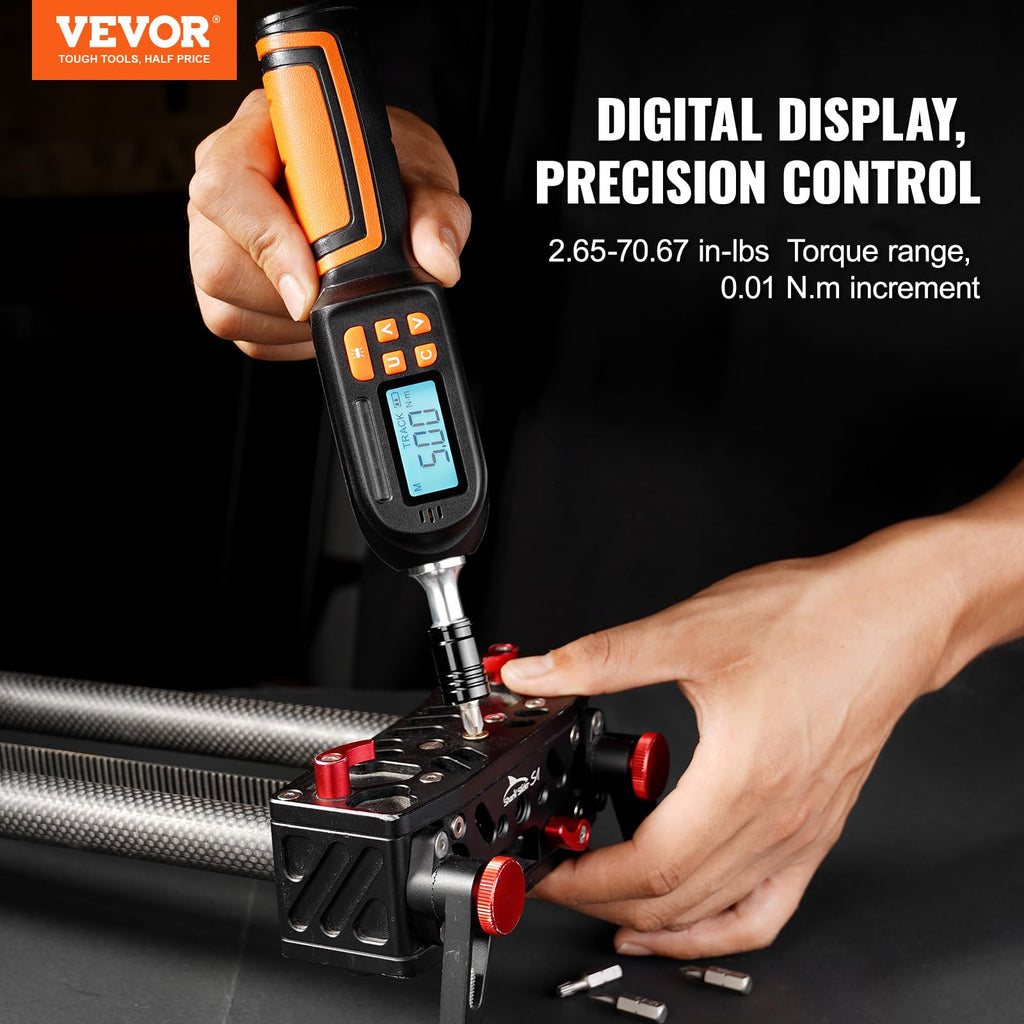1/4" Drive Digital Torque Screwdriver with LCD, Bits & Case A790732