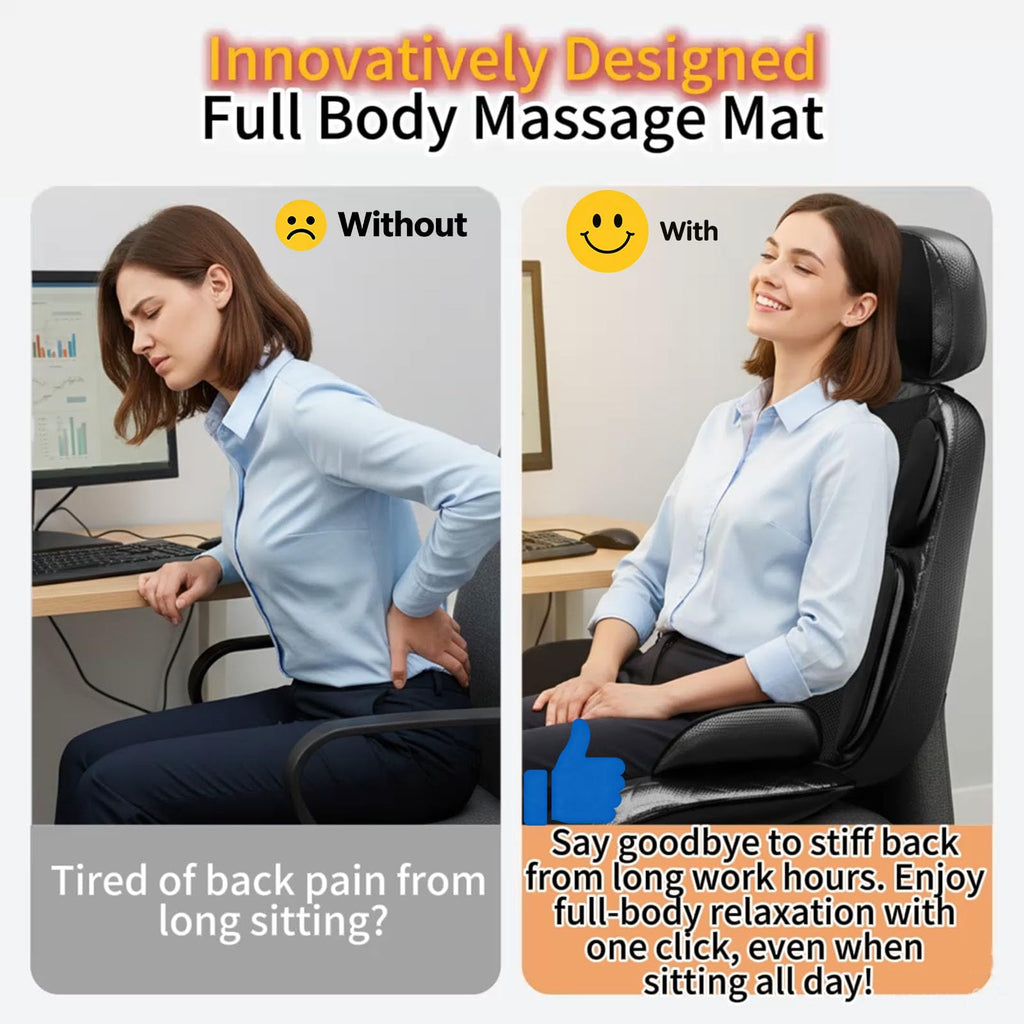 Heated Vibration Full Body Massage Mat I2756