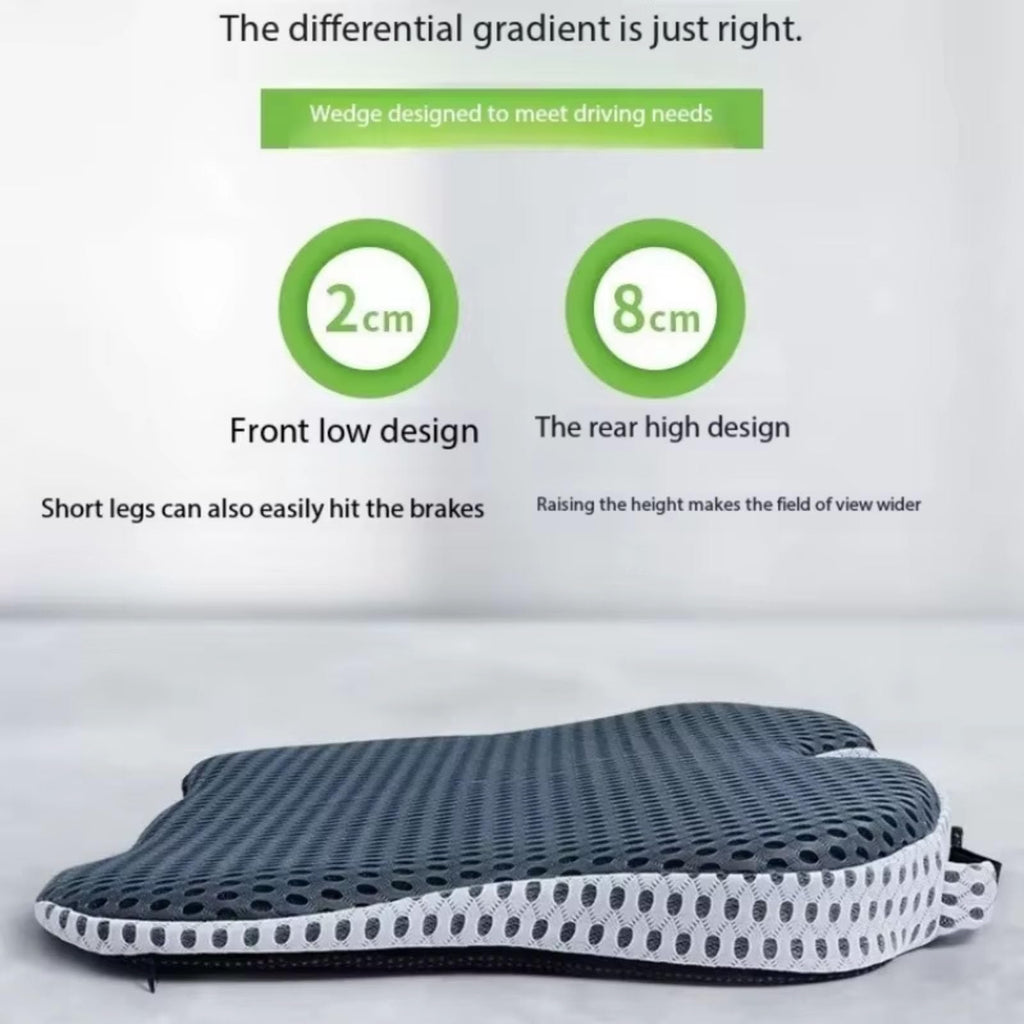Black Memory Foam Car Seat Booster Cushion A608