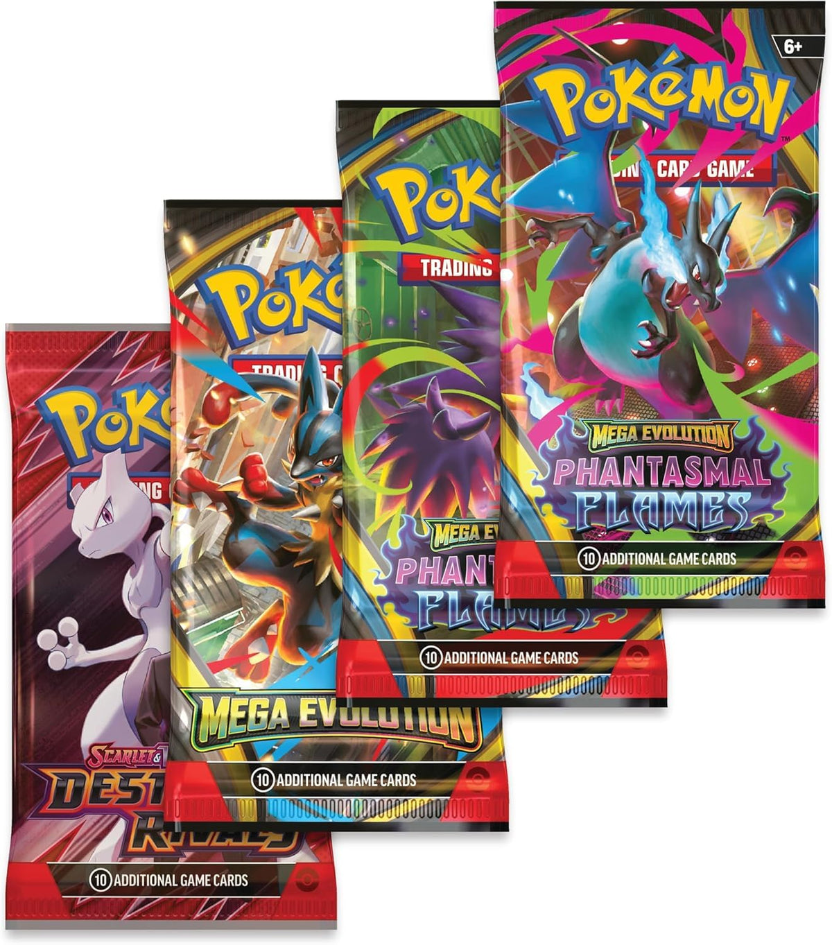 Pokémon TCG Mega Charizard ex Promo Card and Tin with 4 Packs H609