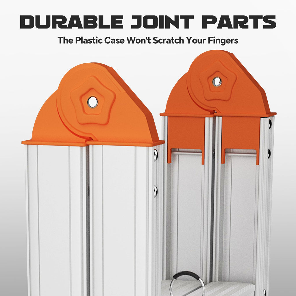 Aluminum Foldable 5-Step Ladder with Wide Anti-Slip Pedal G404