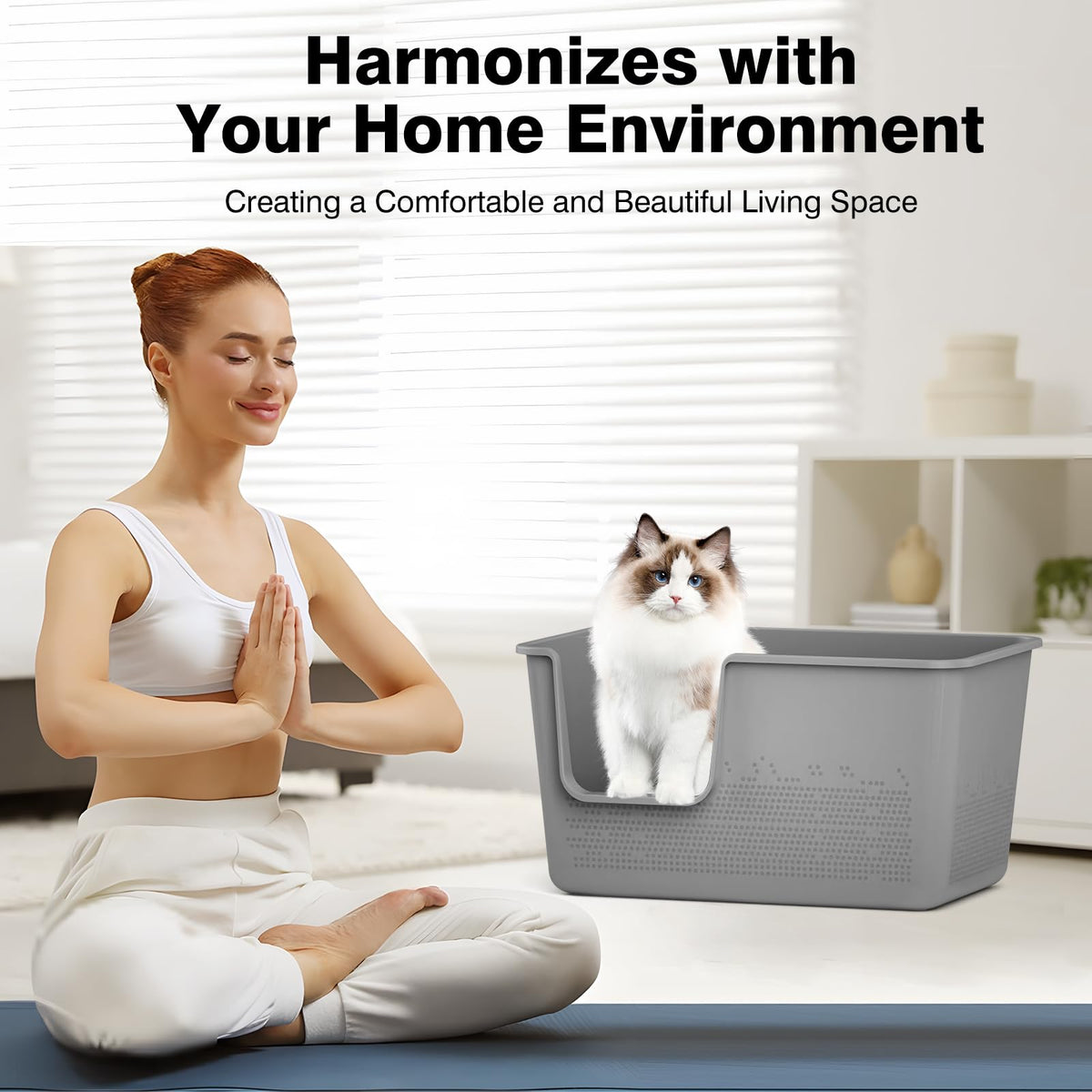 Extra Large High Sided Cat Litter Box A47588
