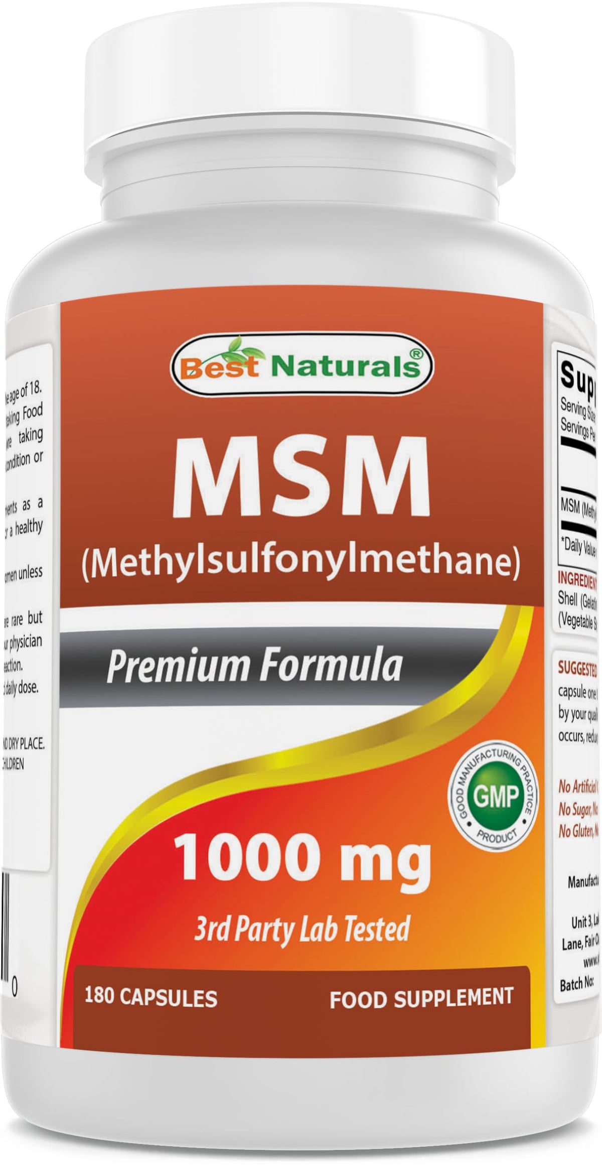 MSM 1000 mg 180 Capsules L529