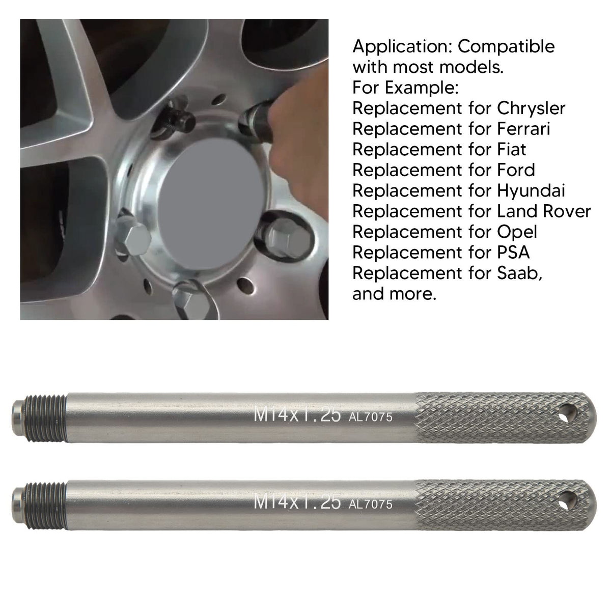 M14*1.5 & M14*1.25 Wheel Alignment Pin Set T49102