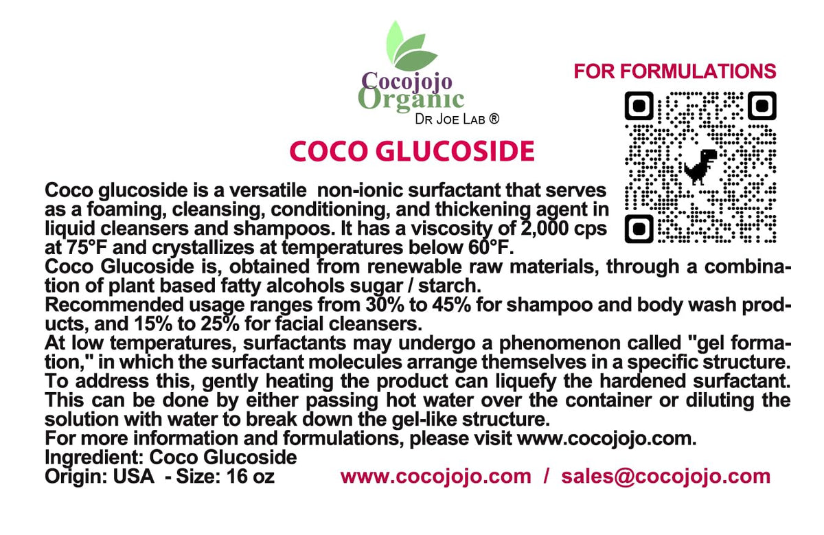 16 oz Plant Derived Coco Glucoside Surfactant M17349