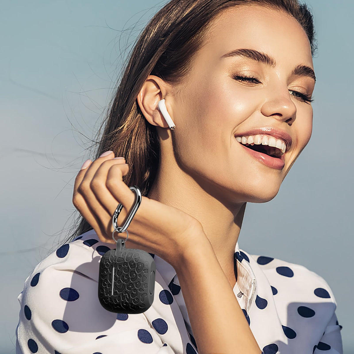 Black AirPod 3rd Generation Case with Keychain W79654