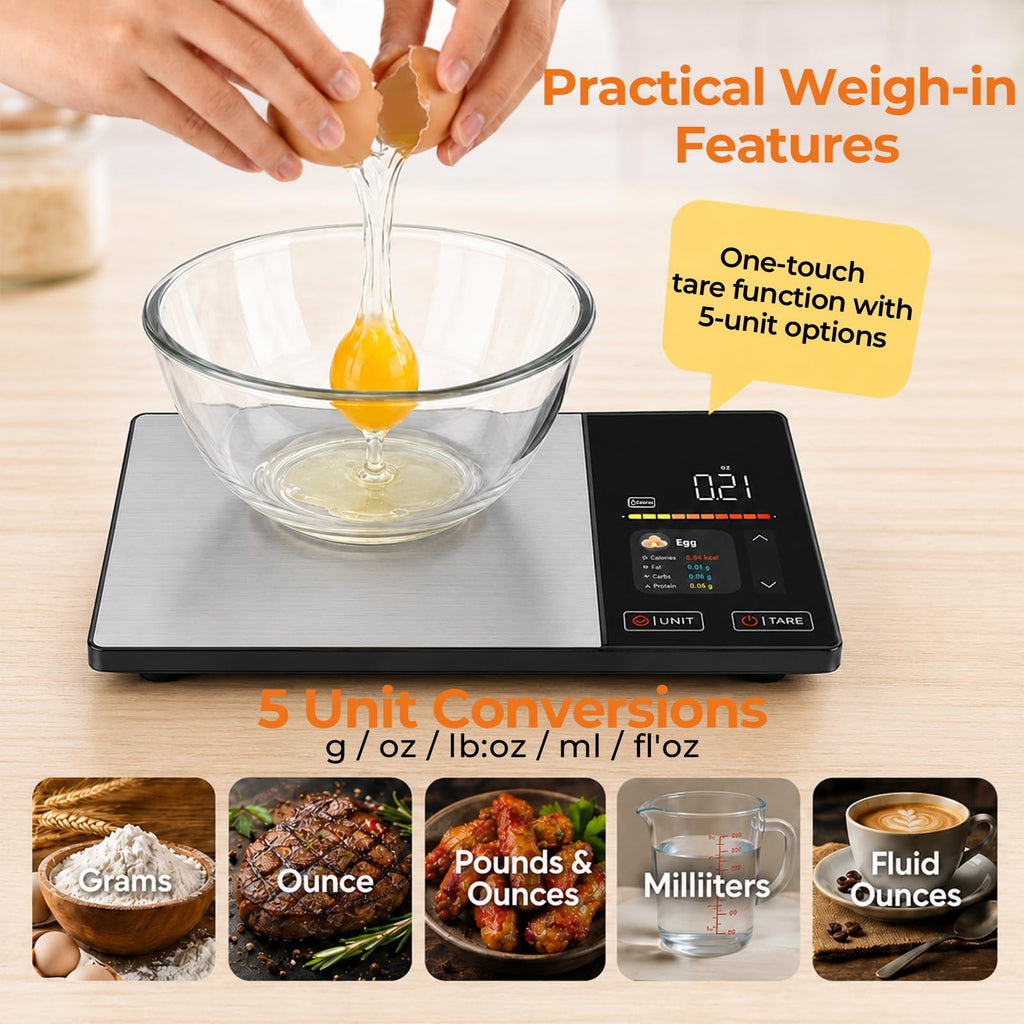 11lb Stainless Steel Digital Kitchen Scale H621