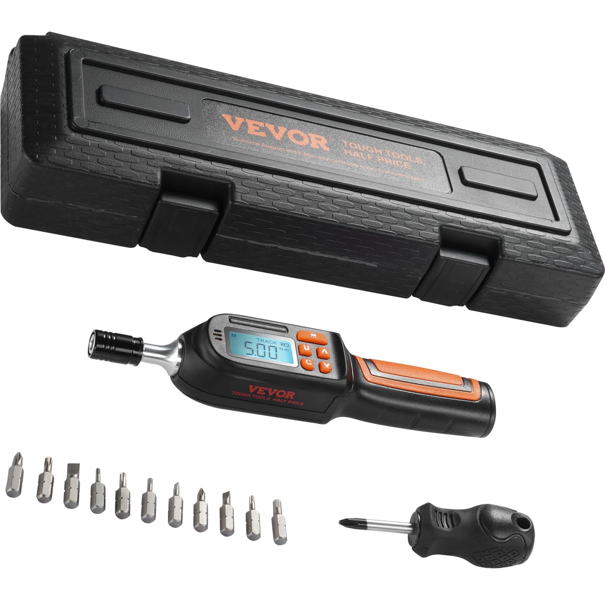 1/4" Drive Digital Torque Screwdriver with LCD, Bits & Case A790732
