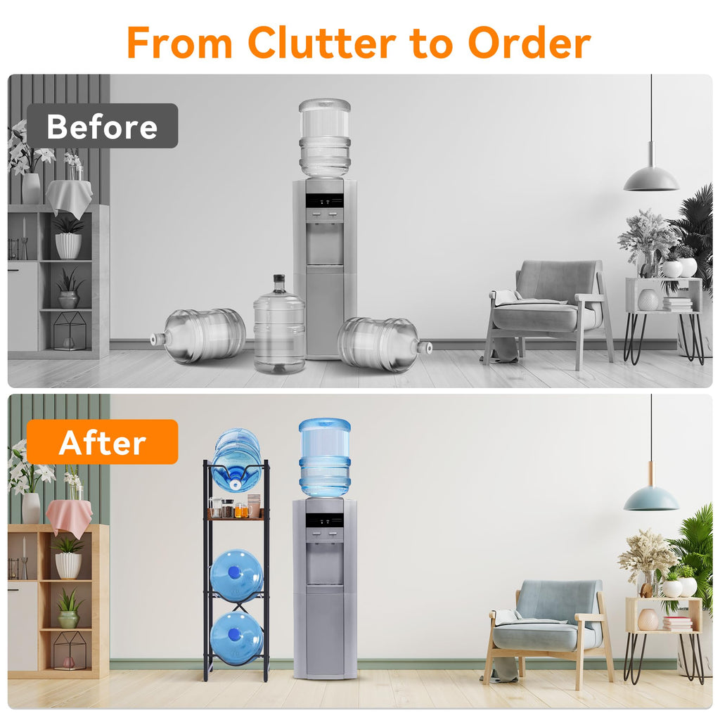 5 Gallon Water Bottle Jug Holder with Dispenser Valve O414