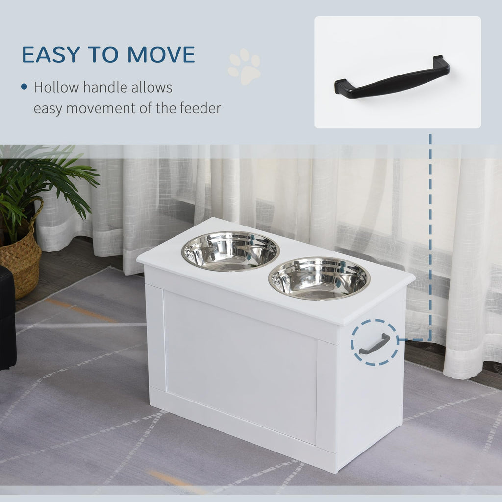Raised Pet Feeding Storage Station D97236