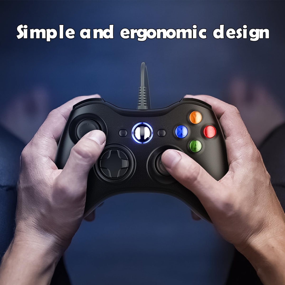 10ft Wired Controller with Upgraded Joystick, Double Shock, 2.5mm Audio Jack - 2 Pack B519